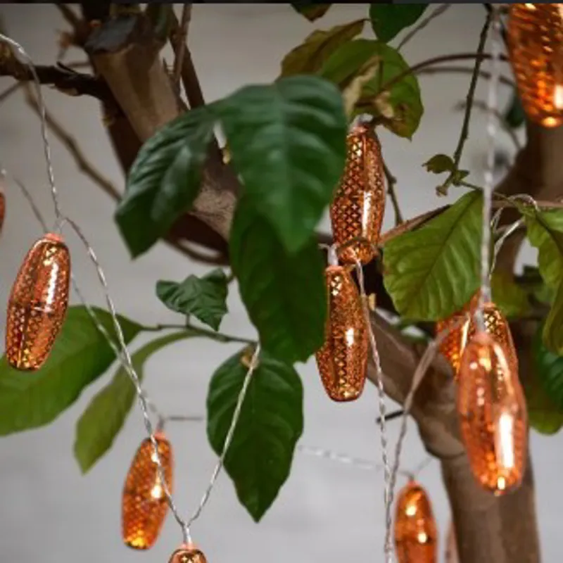 Lightstyle London Solar Marrakesh Lights in Copper-1